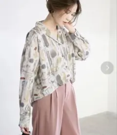 【完売品】インスタ人気！select MOCA ニュアンスシャツ