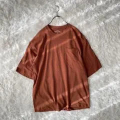 ジーユー　コットンオーバーサイズT(5分袖)Mサイズ　メンズ　ブラウン系