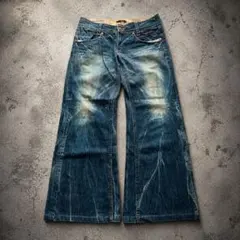 archive design grunge flare denim y2k - メルカリ