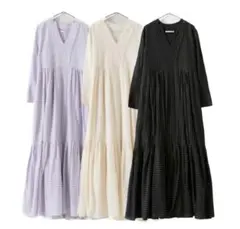 極美品ꕥヌキテパ 現行品 コットンルレックスストライプレースミックス