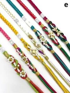 振袖用帯締め 新品未使用品 飾り付き 7本おまとめ出品 正絹 EEE - メルカリ