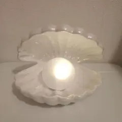 【訳あり】Francfranc シェルランプ ホワイト