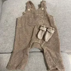 値下げ！petit main くまさん オーバーオール 靴下