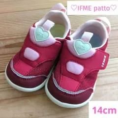 ♡IFME patto♡ ハートモチーフ スニーカー 14cm イフミー