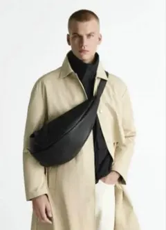 zara ザラ　リアルレザーショルダーバッグ