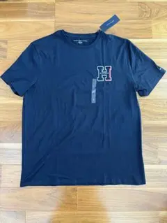 新品　トミーヒルフィガー　Tシャツ　ネイビー　メンズ　L