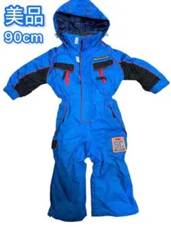 美品 スキーウェア スノーコンビ ジャンプスーツ つなぎ 90cm