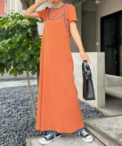 Tee付きボーダーキャミワンピース　HELLO.SANFRANCISCO