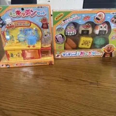 アンパンマン ミニキッチンセット ＆ ギュギュッと！おにぎりセット