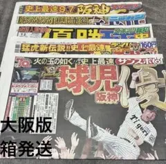 大阪版　スポーツ新聞　5紙　9.8　　阪神タイガース優勝