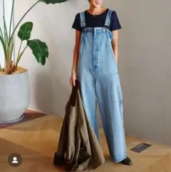 Denimベアサロペット