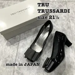 ◇ TRUSSARDI トラサルディ リボン パンプス 21½ レディース 黒のサムネイル