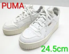 PUMA ホワイト厚底スニーカー　24.5cm♪プーマ♪