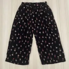 MPS花柄 ワイドパンツ ブラック110のサムネイル