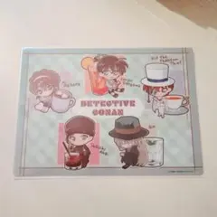 名探偵コナン　きゃらペコドリンク　ミントグリーン　下敷き