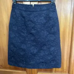 ロペピクニック　紺色花柄レディーススカート