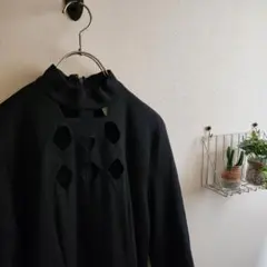 a2 良品 シビラ ロング ワンピース 黒/40