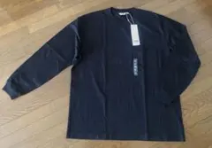 新品タグ付未使用UNIQLO U ブラック 長袖Tシャツ XL ユニクロU 丸首