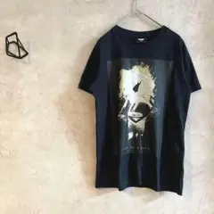 マンオブスティール　DCコミックス　ロゴTシャツ　スーパーマン　黒　半袖　綿混