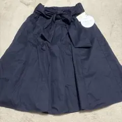 earth スキスカミディスカート　ネイビー　無地