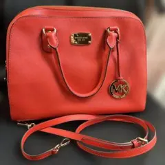 【マイケルコース】 MICHAEL KORS 赤系バッグ