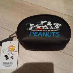 しまむら スヌーピー ポーチ ブラック　新品