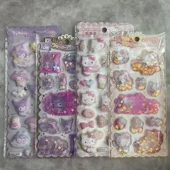 【サンリオ】マシュマロシール・ウォーターシール　メロクロ　キティ