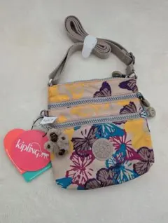 Kipling 蝶柄 ミニバッグ AC7125 768 新品•タグ付き•未開封