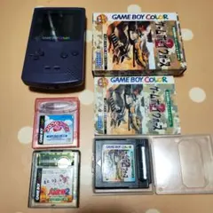 ゲームボーイカラー パープル 本体とソフト3本