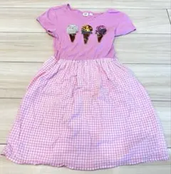 変身スパンコール GAP KIDS アイス柄ワンピ130