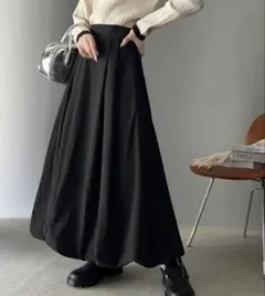 classicalelf タック入りシボジョーゼットバルーンスカート