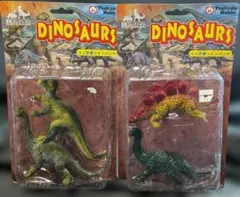 昭和レトロ恐竜（ツクダホビー）ツインパック×２セット（合計４体）未開封