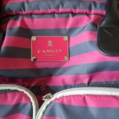 LANVIN SPORT ゴルフ　ボストンバッグ ピンクグレー+シューズ袋