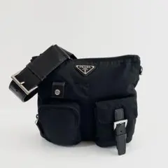 【美品】PRADA プラダ ワンショルダーバッグ ベルトバッグ ナイロン×レザー