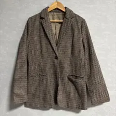 チェック柄 テーラードジャケット M
