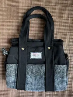 美品　ハリスツイード　バッグ