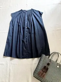 パラスパレス　インディゴフレンチスリーブ　チュニックのサムネイル