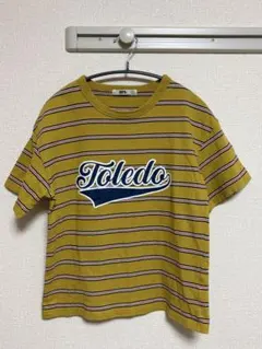 Right-on(ライトオン)MPS ストライプTシャツ イエロー 160センチ