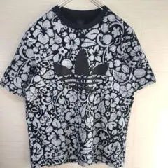 アディダス　Tシャツ　花　フラワー　ボタニカル　総柄