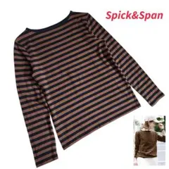 Spick & span ボーダー 七分袖 トップス - メルカリ
