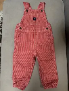 baby B'gosh オーバーオール 赤白ストライプ