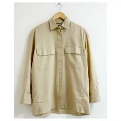 m768_ヴェルメイユ 極美品✨2022SS サファリシャツ ベージュ