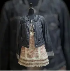 y2k Mezzo pianoデニムジャケット平成ギャルフェアリーグランジ