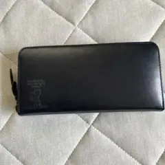 スヌーピー ラウンドファスナー長財布 ネイビー