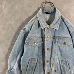 C&A デニムジャケット　フルボタン　ヴィンテージ加工　色落ち　古着　LO18