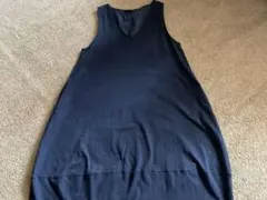 ヴァンブラン☆ロングワンピース　ノースリーブ　マキシワンピース　ブルー　夏