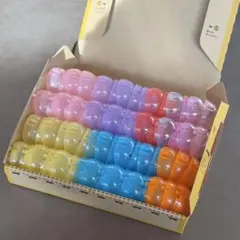 バンダイ 空カプセル 小さめ カラフル 32個 一体型 ノンセパレート ガチャ