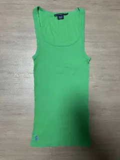 RALPH LAUREN SPORT リブタンクトップグリーンMヨガピラティスのサムネイル