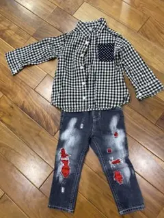 マーキーズ 長袖シャツ パーティパーティ 長ズボン デニム