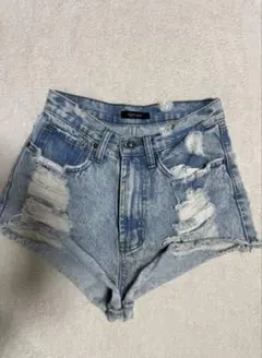 RUDY GADY ダメージデニムショートパンツ M